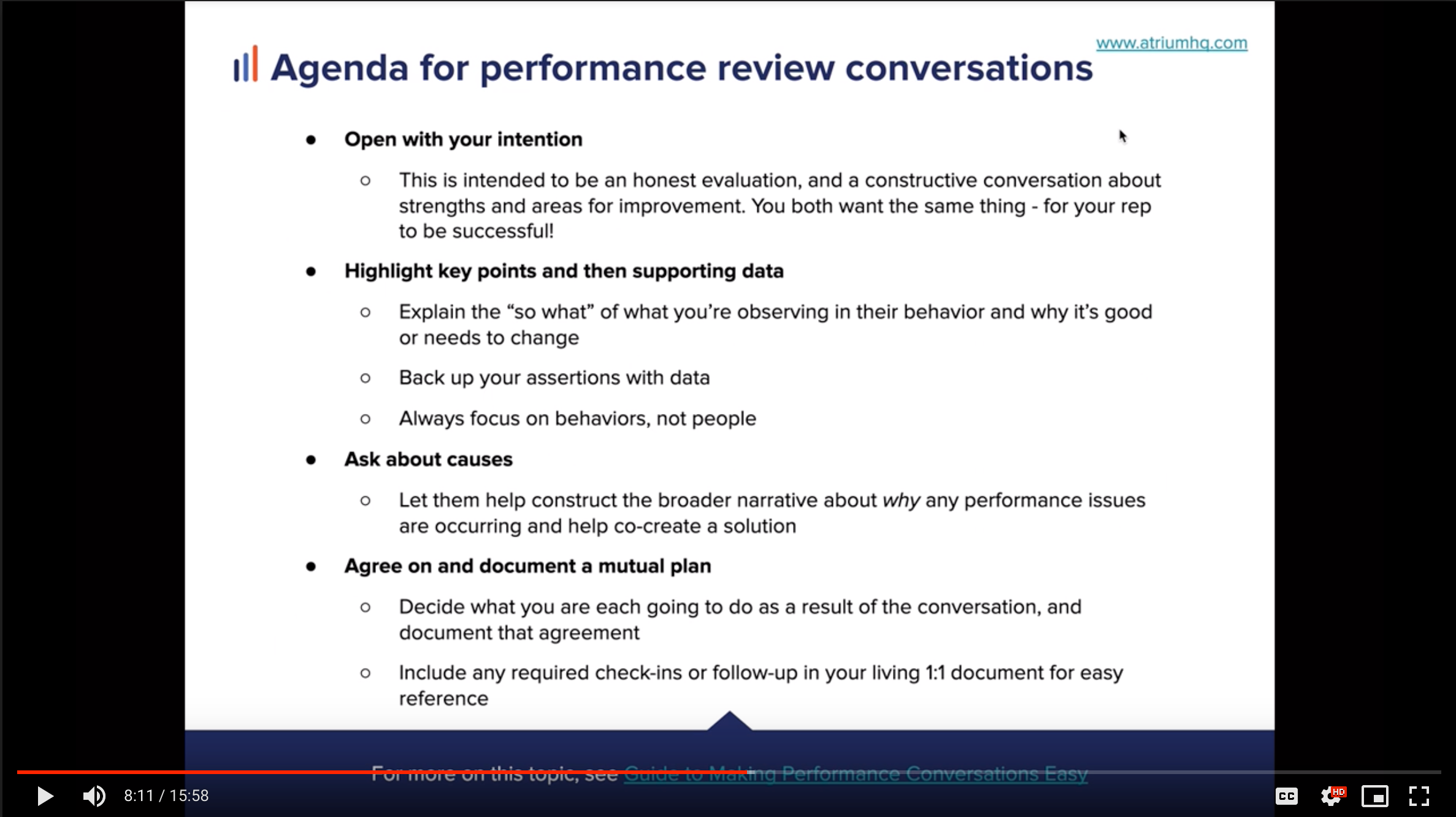 Atrium's Performance Conversations & PIPs Video Tutorial